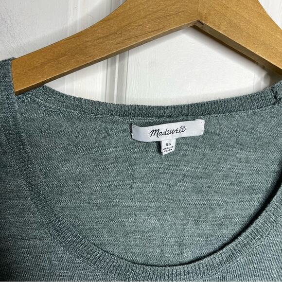Madewell Southstar Scoop Neck Lightweight Wool Sweater Size XS - Picture 3 of 8